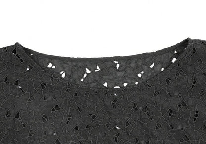 JURGEN LEHL Silk Cotton Floral Blouse Black Size M