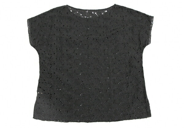 JURGEN LEHL Silk Cotton Floral Blouse Black Size M