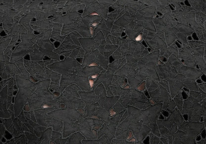 JURGEN LEHL Silk Cotton Floral Blouse Black Size M