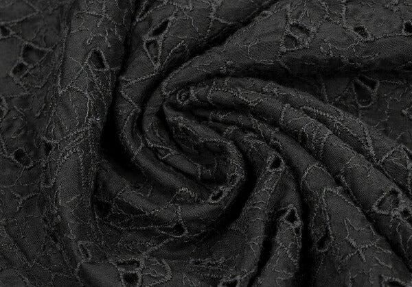 JURGEN LEHL Silk Cotton Floral Blouse Black Size M