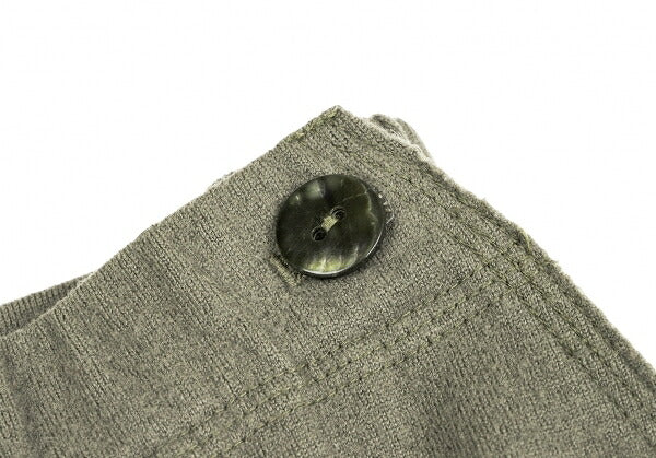 JURGEN LEHL Wool Raw Hem Knit Pants Green Size M