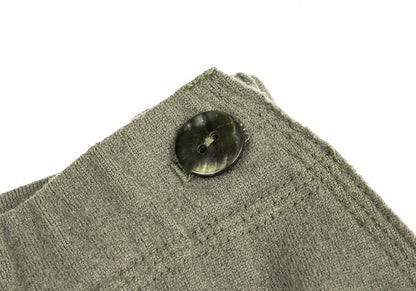 JURGEN LEHL Wool Raw Hem Knit Pants Green Size M