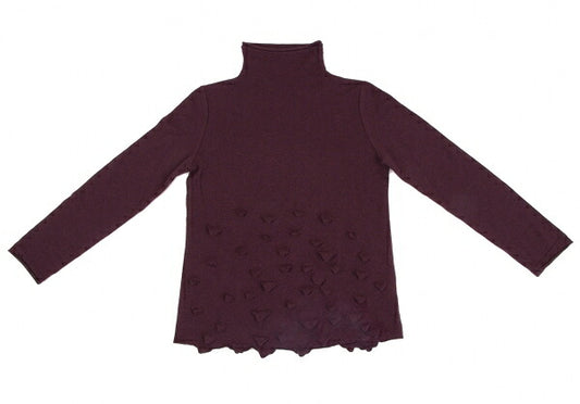 ISSEY MIYAKE HaaT Wool 3D Triangle Knit Sweater Red Size 2