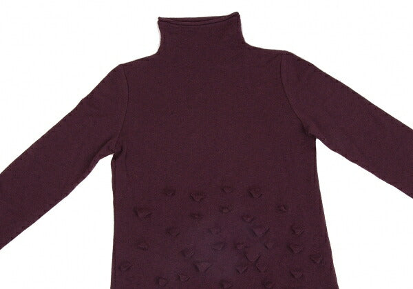 ISSEY MIYAKE HaaT Wool 3D Triangle Knit Sweater Red Size 2