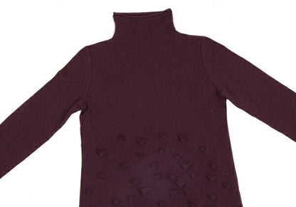 ISSEY MIYAKE HaaT Wool 3D Triangle Knit Sweater Red Size 2