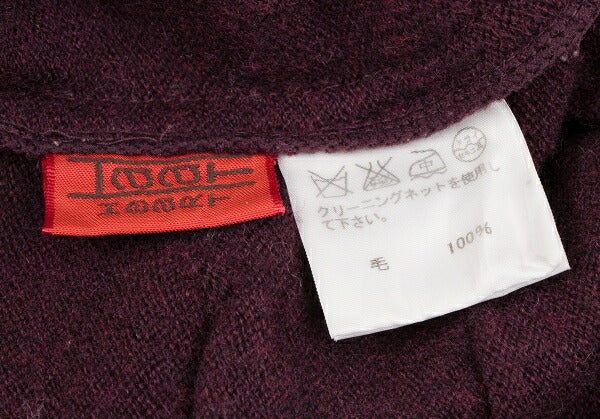 ISSEY MIYAKE HaaT Wool 3D Triangle Knit Sweater Red Size 2