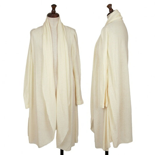 ISSEY MIYAKE HaaT Rayon Blend Drape Long Cream Size 2