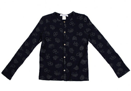 CCOMME des GARCONS All-Over Print Knit Cardigan Blue Size SS