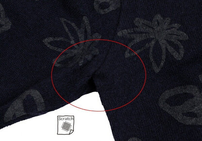 CCOMME des GARCONS All-Over Print Knit Cardigan Blue Size SS