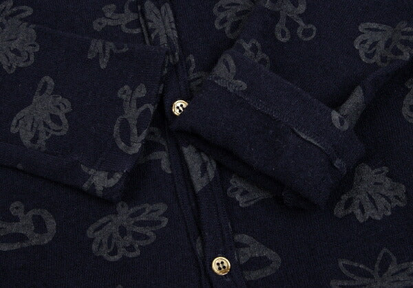 CCOMME des GARCONS All-Over Print Knit Cardigan Blue Size SS
