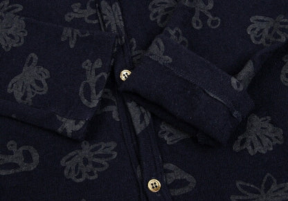 CCOMME des GARCONS All-Over Print Knit Cardigan Blue Size SS