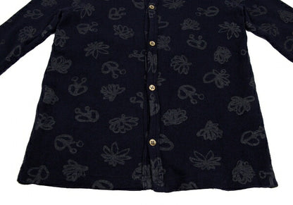 CCOMME des GARCONS All-Over Print Knit Cardigan Blue Size SS