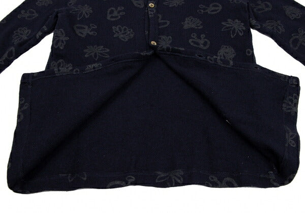 CCOMME des GARCONS All-Over Print Knit Cardigan Blue Size SS