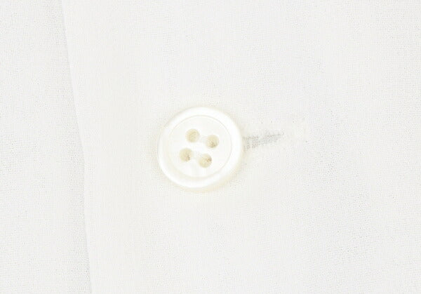 COMME des GARCONS Sheer Fur Trim Shirt White Size XS