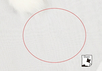 COMME des GARCONS Sheer Fur Trim Shirt White Size XS