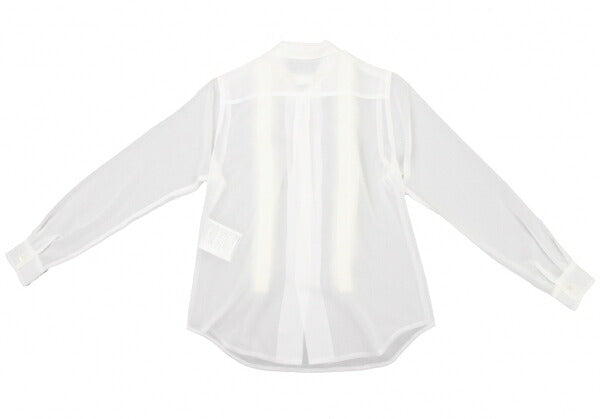 COMME des GARCONS Sheer Fur Trim Shirt White Size XS