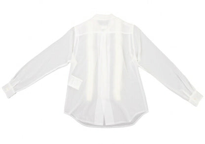 COMME des GARCONS Sheer Fur Trim Shirt White Size XS