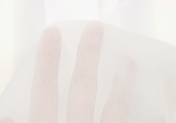 COMME des GARCONS Sheer Fur Trim Shirt White Size XS