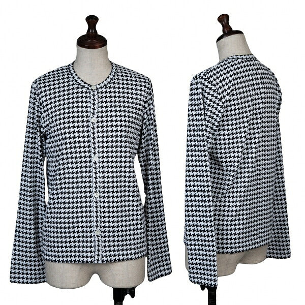 COMME des GARCONS Houndstooth Cardigan White Size XS