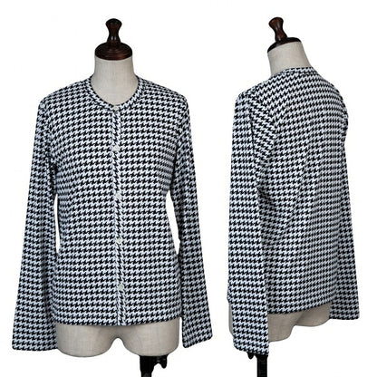 COMME des GARCONS Houndstooth Cardigan White Size XS