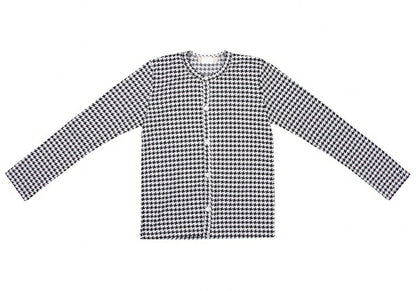 COMME des GARCONS Houndstooth Cardigan White Size XS