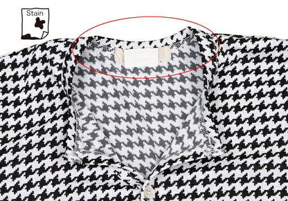 COMME des GARCONS Houndstooth Cardigan White Size XS