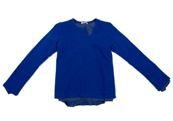 COMME des GARCONS Garment Dyed Layered Sweater Blue Size S