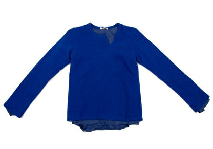 COMME des GARCONS Garment Dyed Layered Sweater Blue Size S