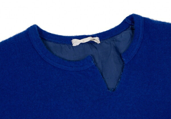 COMME des GARCONS Garment Dyed Layered Sweater Blue Size S