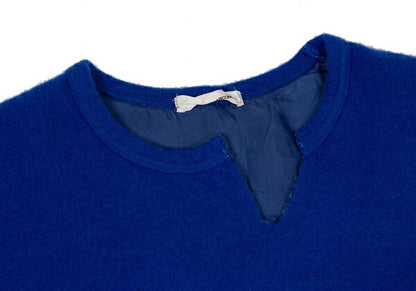 COMME des GARCONS Garment Dyed Layered Sweater Blue Size S