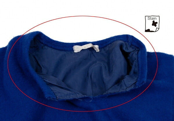 COMME des GARCONS Garment Dyed Layered Sweater Blue Size S