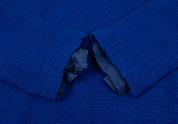 COMME des GARCONS Garment Dyed Layered Sweater Blue Size S