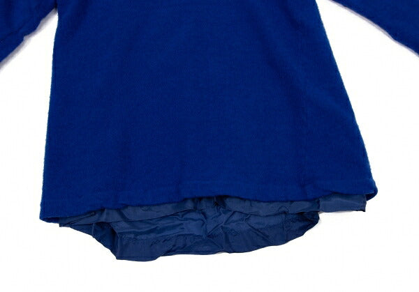 COMME des GARCONS Garment Dyed Layered Sweater Blue Size S