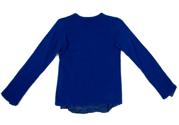 COMME des GARCONS Garment Dyed Layered Sweater Blue Size S
