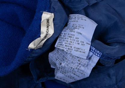 COMME des GARCONS Garment Dyed Layered Sweater Blue Size S