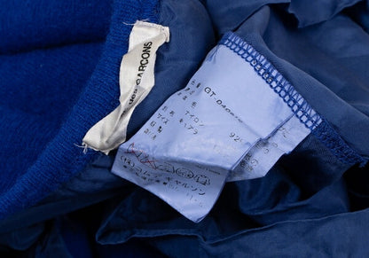COMME des GARCONS Garment Dyed Layered Sweater Blue Size S
