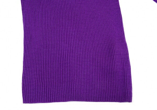 COMME des GARCONS Wool Rib Knit Sweater Purple Size S