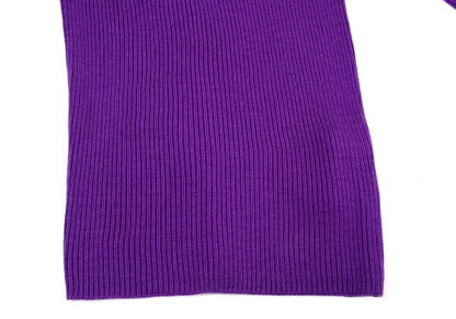 COMME des GARCONS Wool Rib Knit Sweater Purple Size S