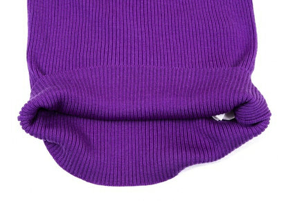 COMME des GARCONS Wool Rib Knit Sweater Purple Size S