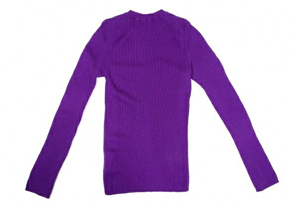 COMME des GARCONS Wool Rib Knit Sweater Purple Size S