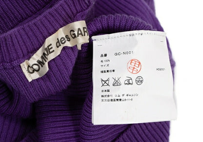 COMME des GARCONS Wool Rib Knit Sweater Purple Size S