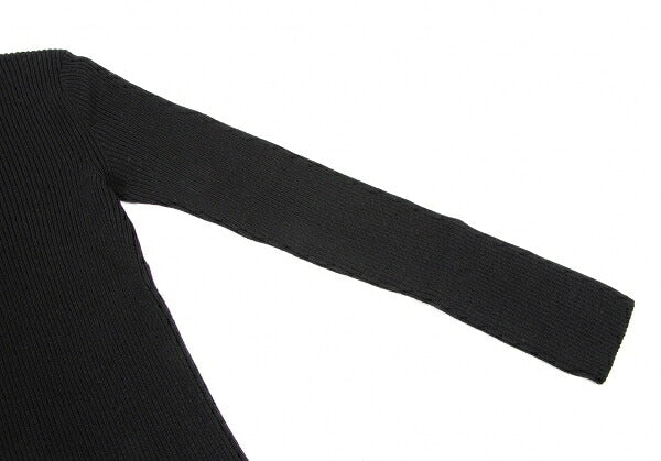 COMME des GARCONS Wool Rib Knit Sweater Black Size S