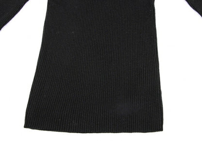 COMME des GARCONS Wool Rib Knit Sweater Black Size S