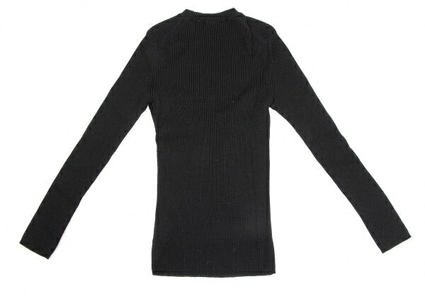 COMME des GARCONS Wool Rib Knit Sweater Black Size S