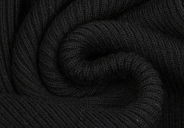 COMME des GARCONS Wool Rib Knit Sweater Black Size S