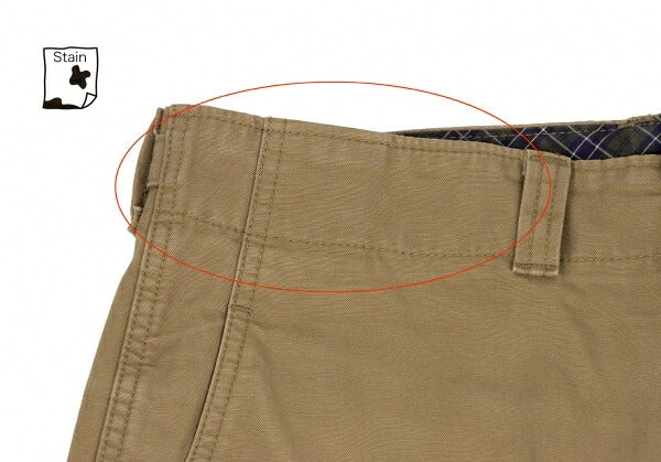 COMME des GARCONS HOMME Cotton Work Wide Pants Brown Size S