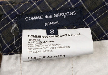 COMME des GARCONS HOMME Cotton Work Wide Pants Brown Size S