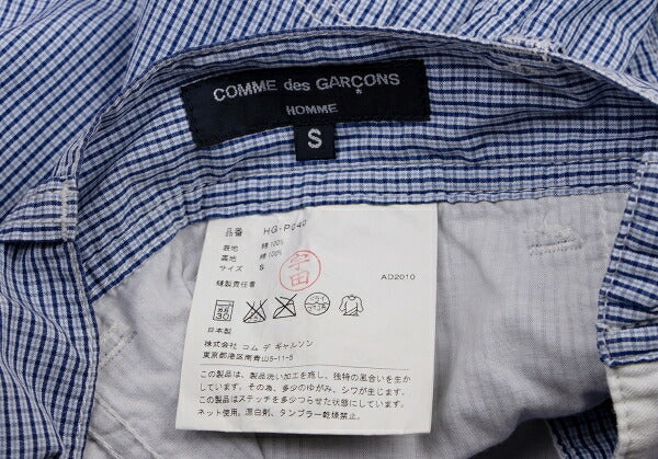 COMME des GARCONS HOMME Garment Washed Pants Blue Size S