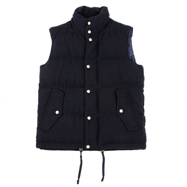 COMME des GARCONS HOMME Wool Down Zip Vest Blue Size S
