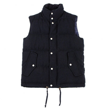 COMME des GARCONS HOMME Wool Down Zip Vest Blue Size S